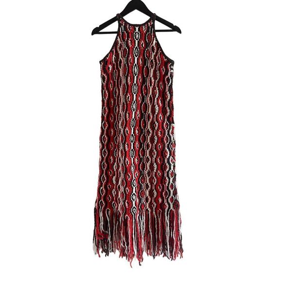 Sea NY $695 Macrame Orange Drew Dress - Picture 3 of 4